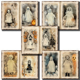 Vintage Ghost Children Journal Pages - 23-7250