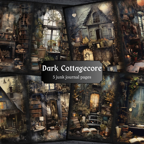 Dark Cottagecore Journal Pages - 23-7295