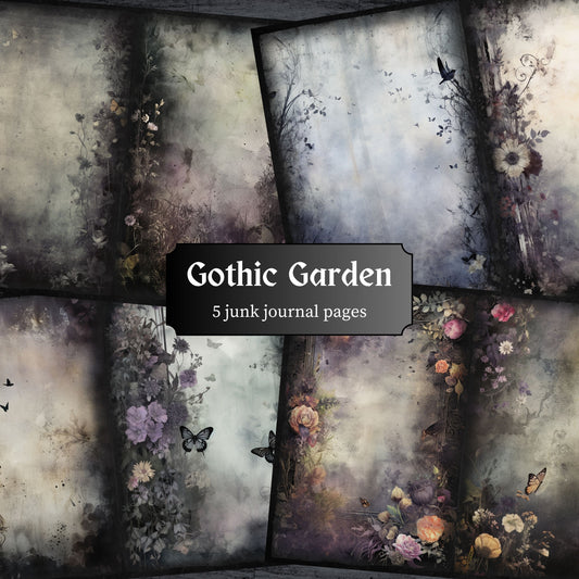 Gothic Garden Journal Pages - 23-7322
