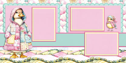 Patchwork - Set of 5 Double Page Scrapbook Layouts - 25-1032