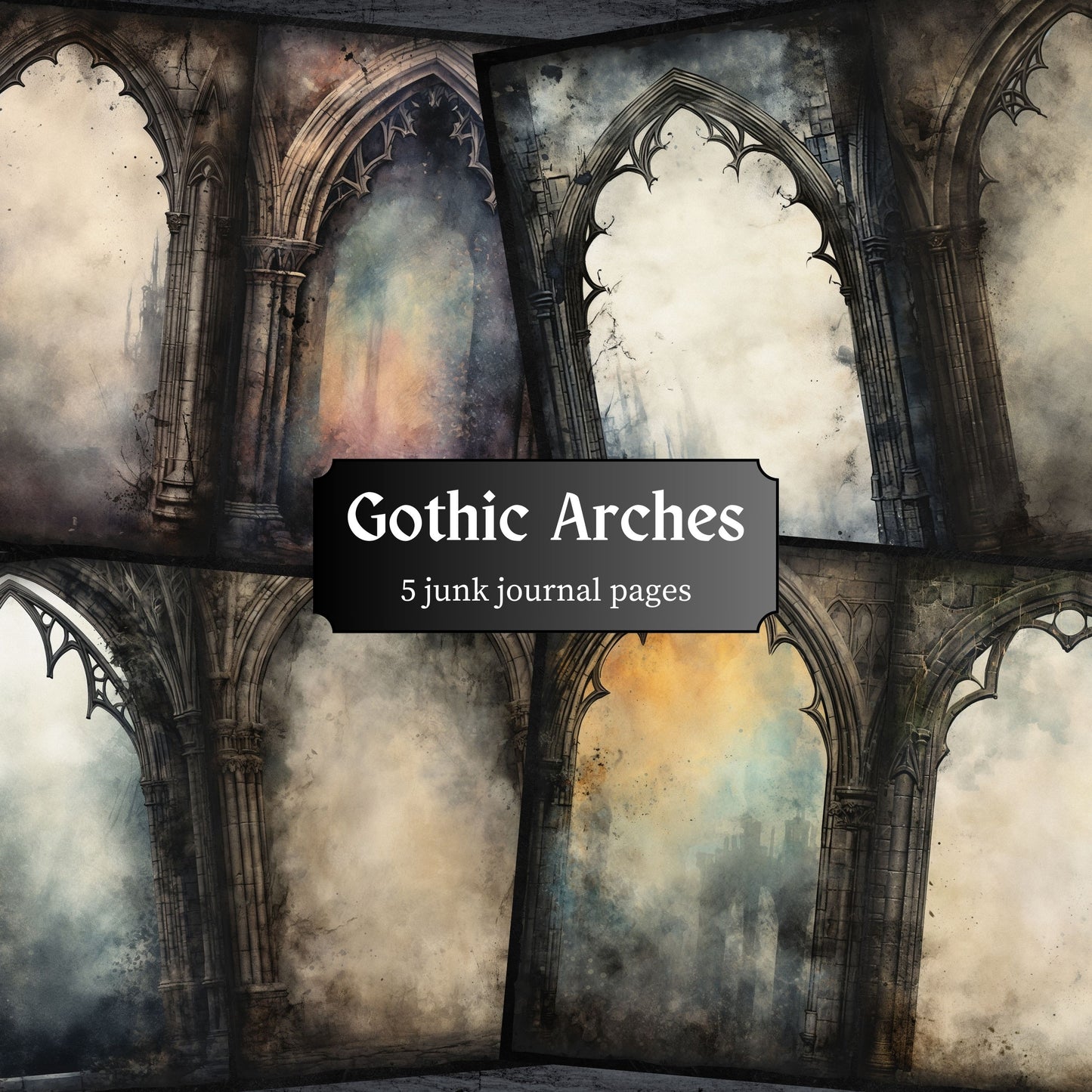 Gothic Arches Journal Pages - 23-7311