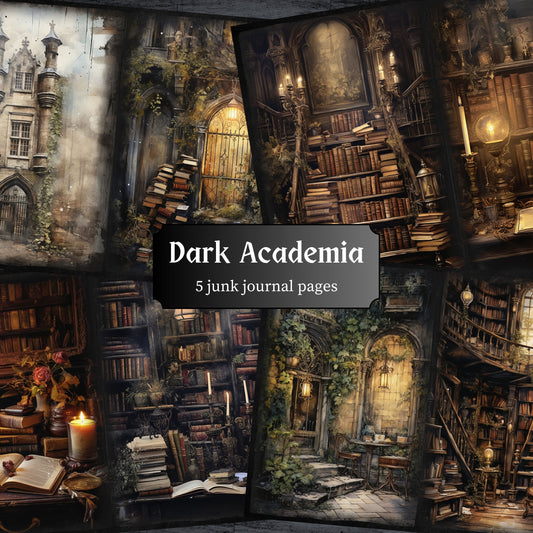 Dark Academia Journal Pages - 23-7313