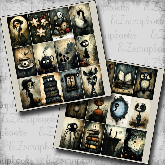 Cute & Spooky 3 Cards - Halloween Clip Art Sheets CAS - 25-280