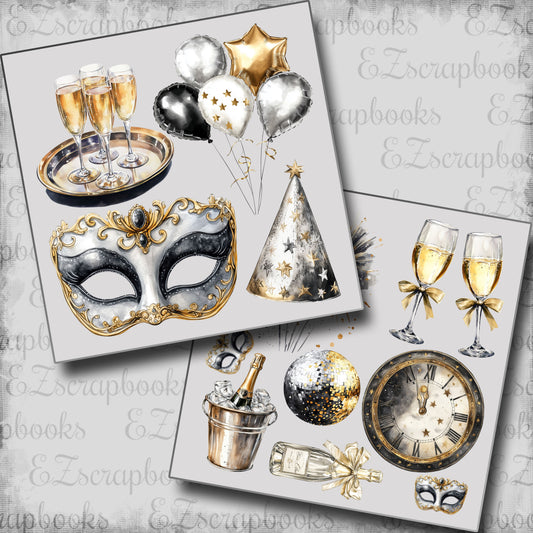 New Year's Eve Clip Art Sheets CAS - 25-016