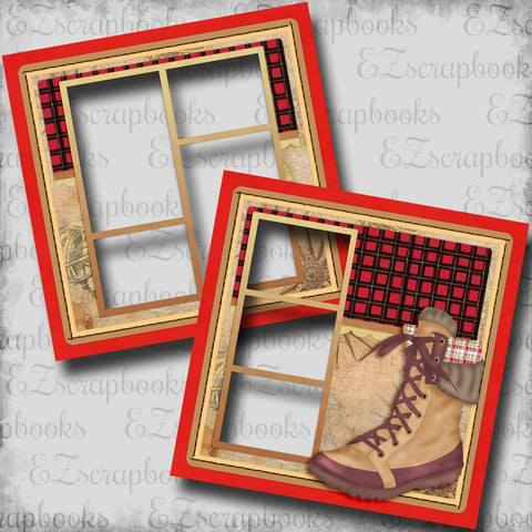 EZscrapbooks Quick Pages feels like fall - scrapbook set - 5 double page  layouts