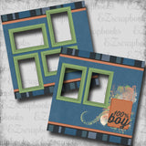 100% Boy - EZ Digital Scrapbook Pages - INSTANT DOWNLOAD
