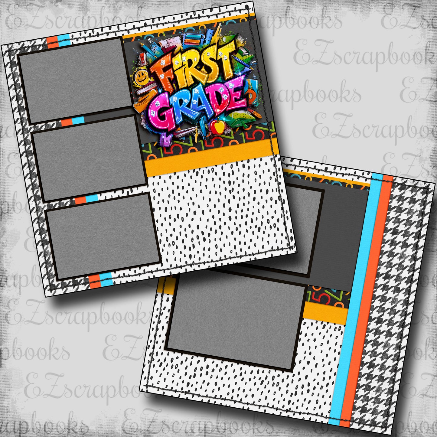 First Grade Boy - Scrapbook Layout - 25-710