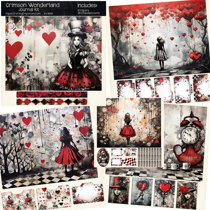 Crimson Wonderland - Journal Kit - 24-9008