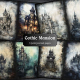 Gothic Mansion Journal Pages - 23-7259