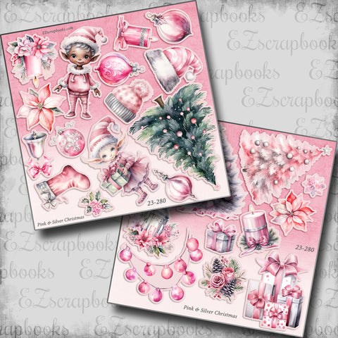 Pink & Silver Christmas CAS - 23-280