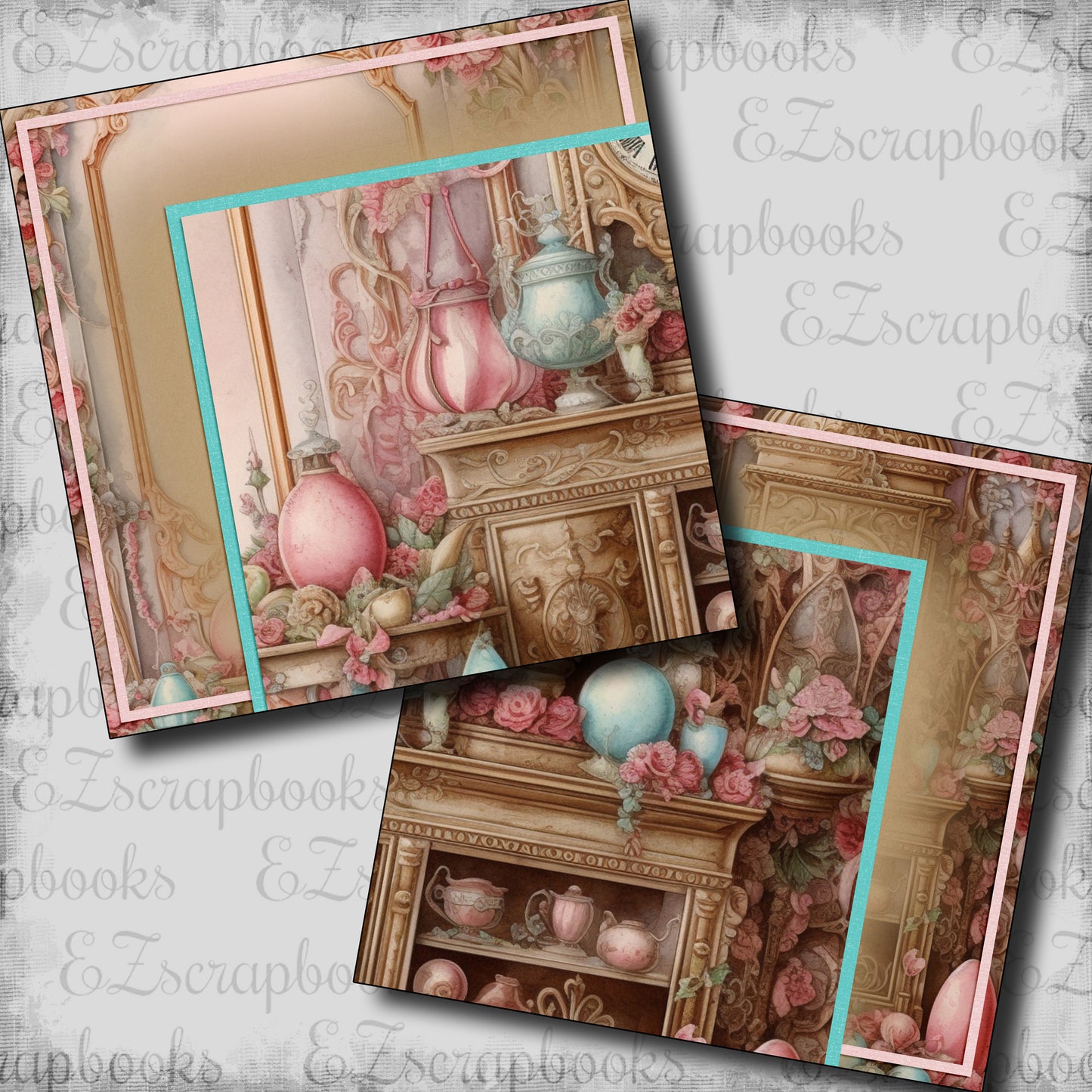 Pastel Christmas Cabinet NPM - 23-714