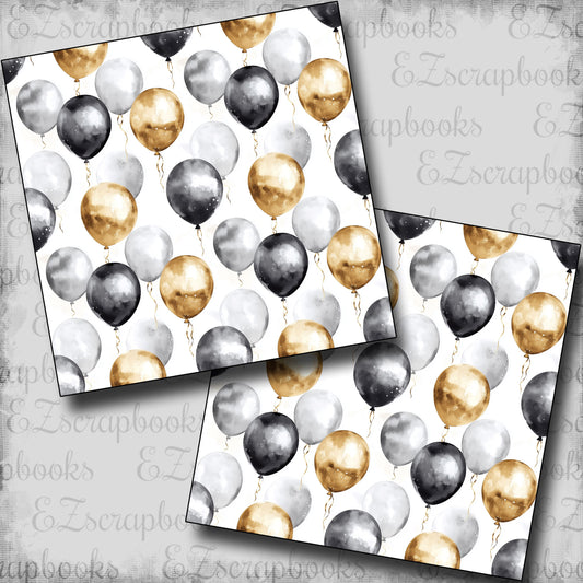 New Year's Eve Balloons - Scrapbook Papers - 25-003