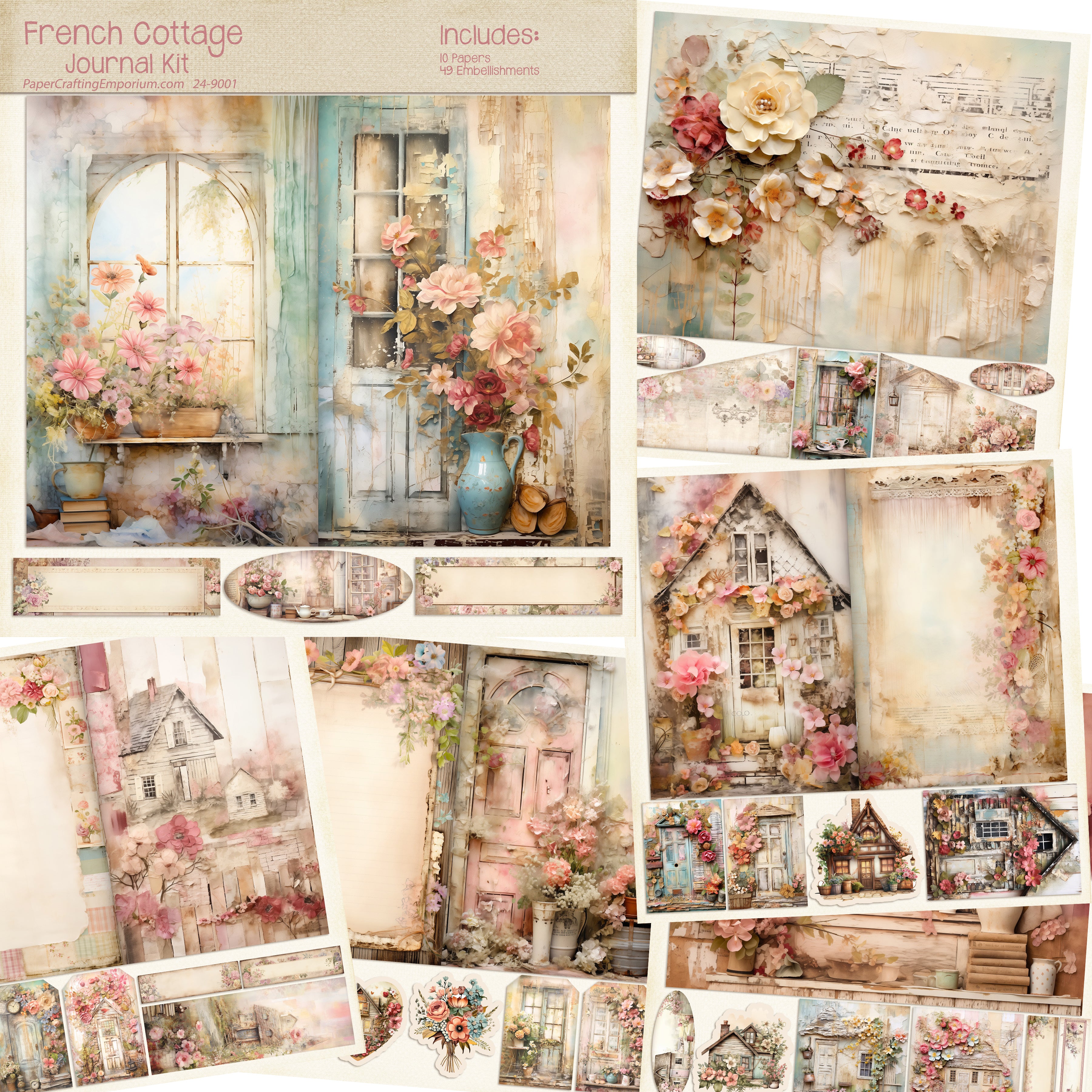 French Cottage - Journal Kit - 24-9001 – EZscrapbooks