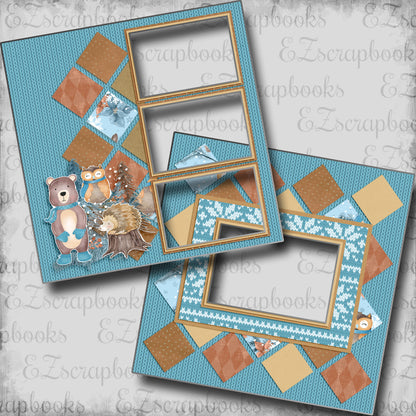 Winter Forest - EZ Digital Scrapbook Pages - INSTANT DOWNLOAD