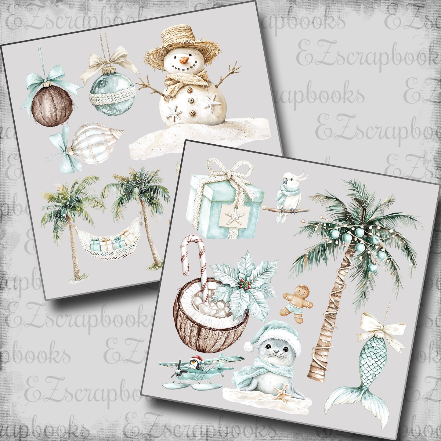 Coastal Holiday Clip Art Sheets CAS - 24-913