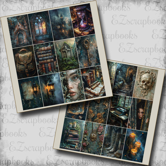 Dark Academia 2 Cards - Clip Art Sheets CAS - 25-283