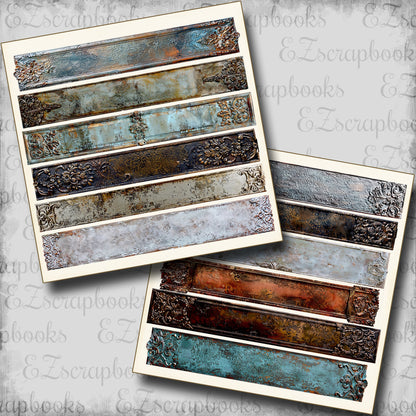 Antique Aged Metal Borders - 24-792