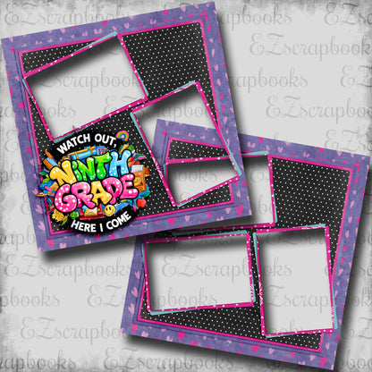 Ninth Grade Girl - EZ Digital Scrapbook Pages - INSTANT DOWNLOAD
