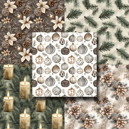 Rustic Christmas - 12X12 Scrapbook Paper Pack - 24-8019