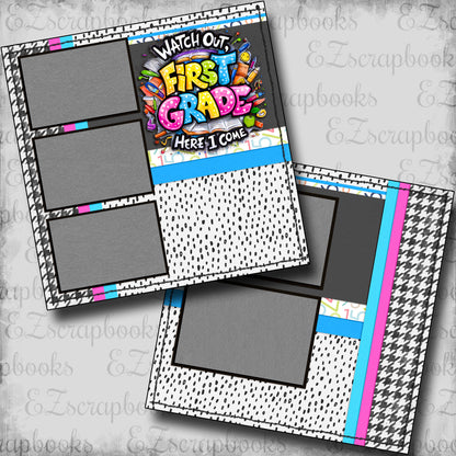 First Grade Girl - Scrapbook Layout - 25-688