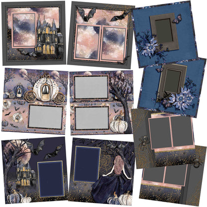 Enchanted Night - Set of 5 Double Page Layouts - 1522