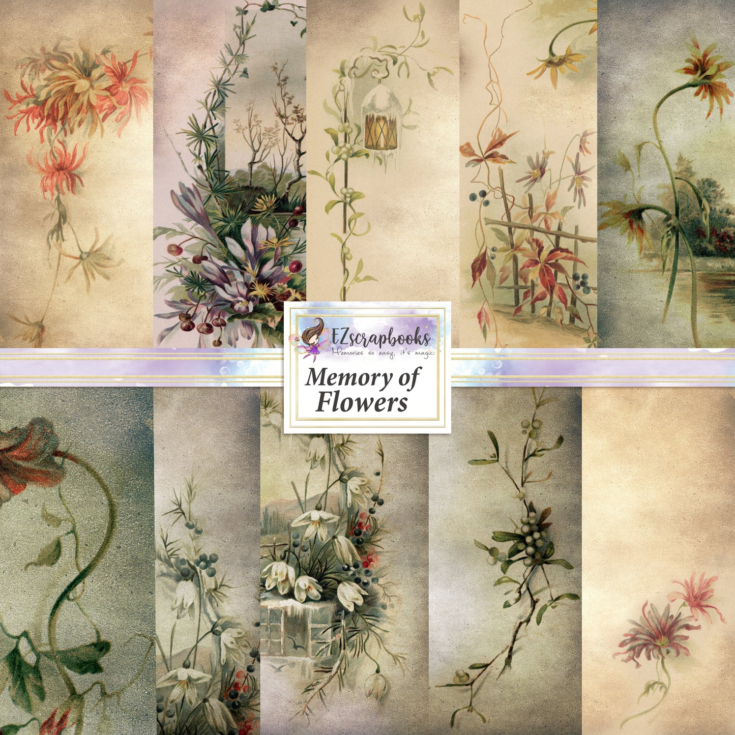 Memory of Flowers - Paper Pack - 8170