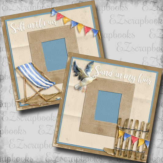 Salt in the Air - Scrapbook Layout - 25-654
