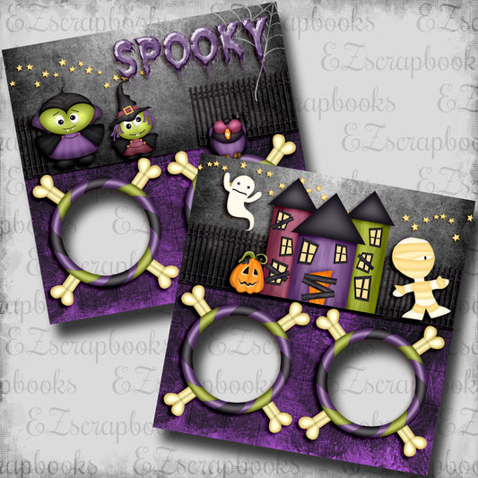 Spooky - EZ Digital Scrapbook Pages - INSTANT DOWNLOAD