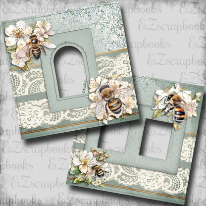 Honeybee Lace - EZ Digital Scrapbook Pages - INSTANT DOWNLOAD