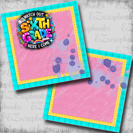 Sixth Grade Girl NPM - Scrapbook Layout - 25-699