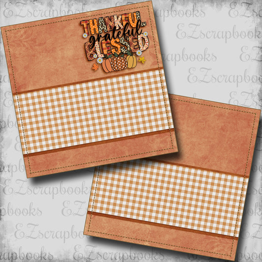 Thankful Grateful Blessed NPM - Scrapbook Layout - 24-861