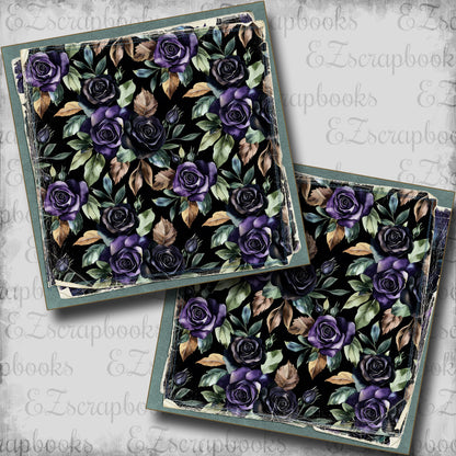 Twilight Flowers NPM - Scrapbook Layout - 25-831