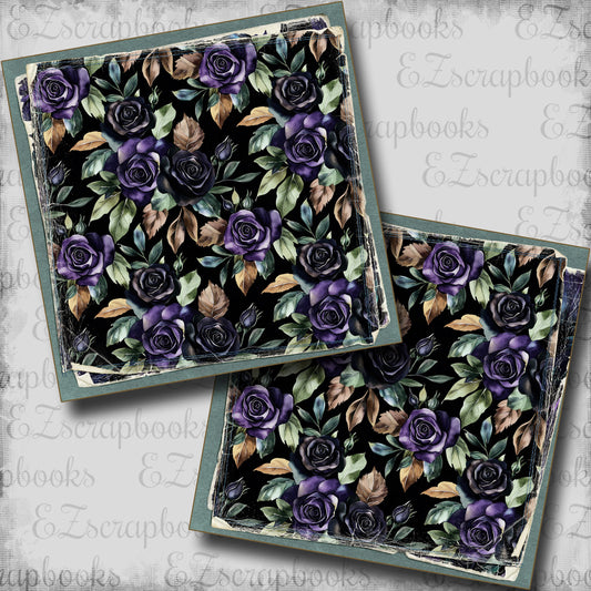 Twilight Flowers NPM - Scrapbook Layout - 25-831