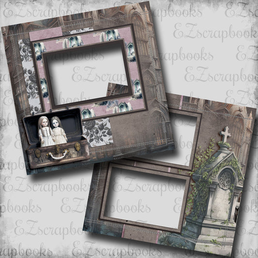 Haunted Mansion Dolls - EZ Digital Scrapbook Pages - INSTANT DOWNLOAD