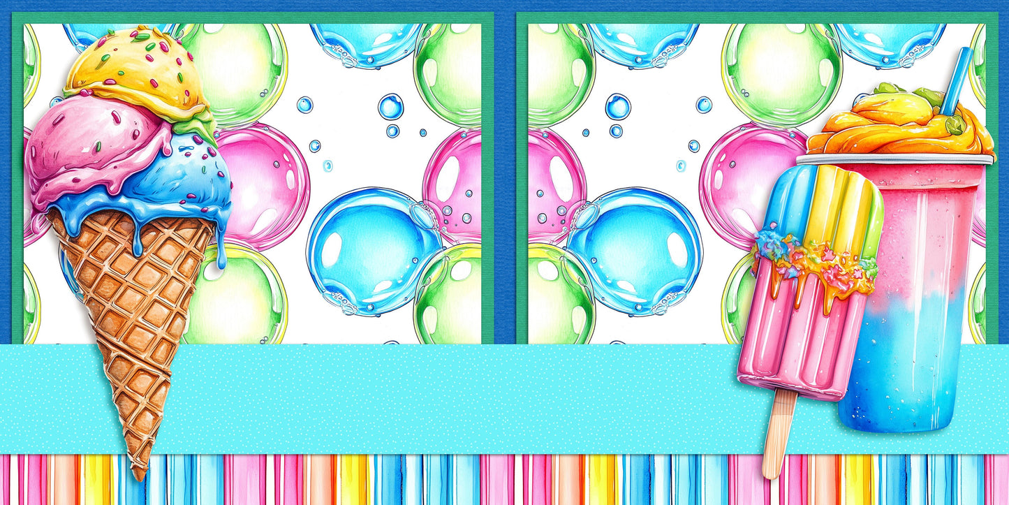 Cold Sweet Treats NPM - Scrapbook Layout - 25-757