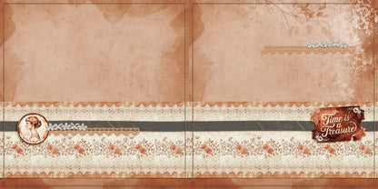 Time is a Treasure NPM - Set of 5 Double Page Scrapbook Layouts - 25-1049