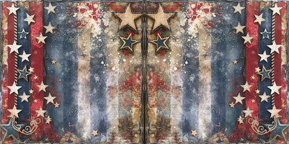 Patriotic Grunge Stars & Stripes NPM - 24-533