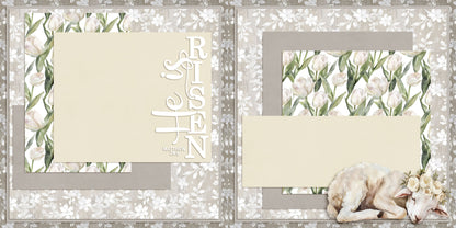 Easter Lace NPM - Set of 5 Double Page Scrapbook Layouts - 25-1037