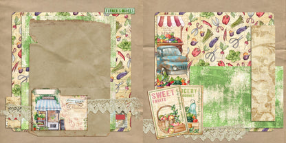 Farmer's Market NPM - Set of 5 Double Page Layouts - 1691