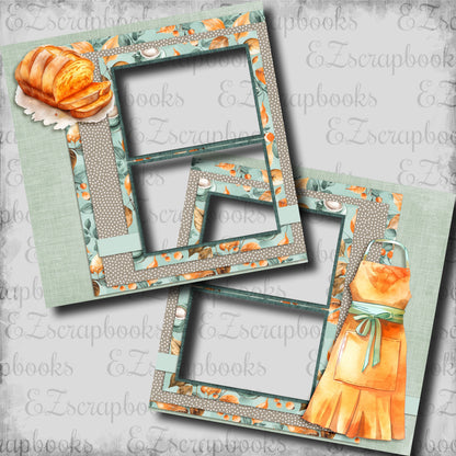 Pumpkin Bread - EZ Digital Scrapbook Pages - INSTANT DOWNLOAD