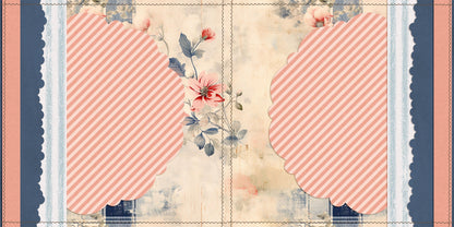 Pink Denim NPM - Set of 5 Double Page Scrapbook Layouts - 26-1015