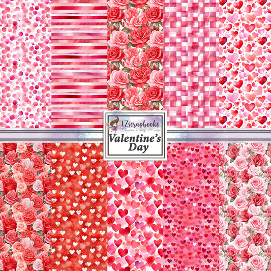 Valentine's Day 12X12 Paper Pack - 8743