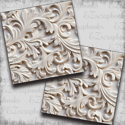 Carved Wood Off-White - Papers - 23-232