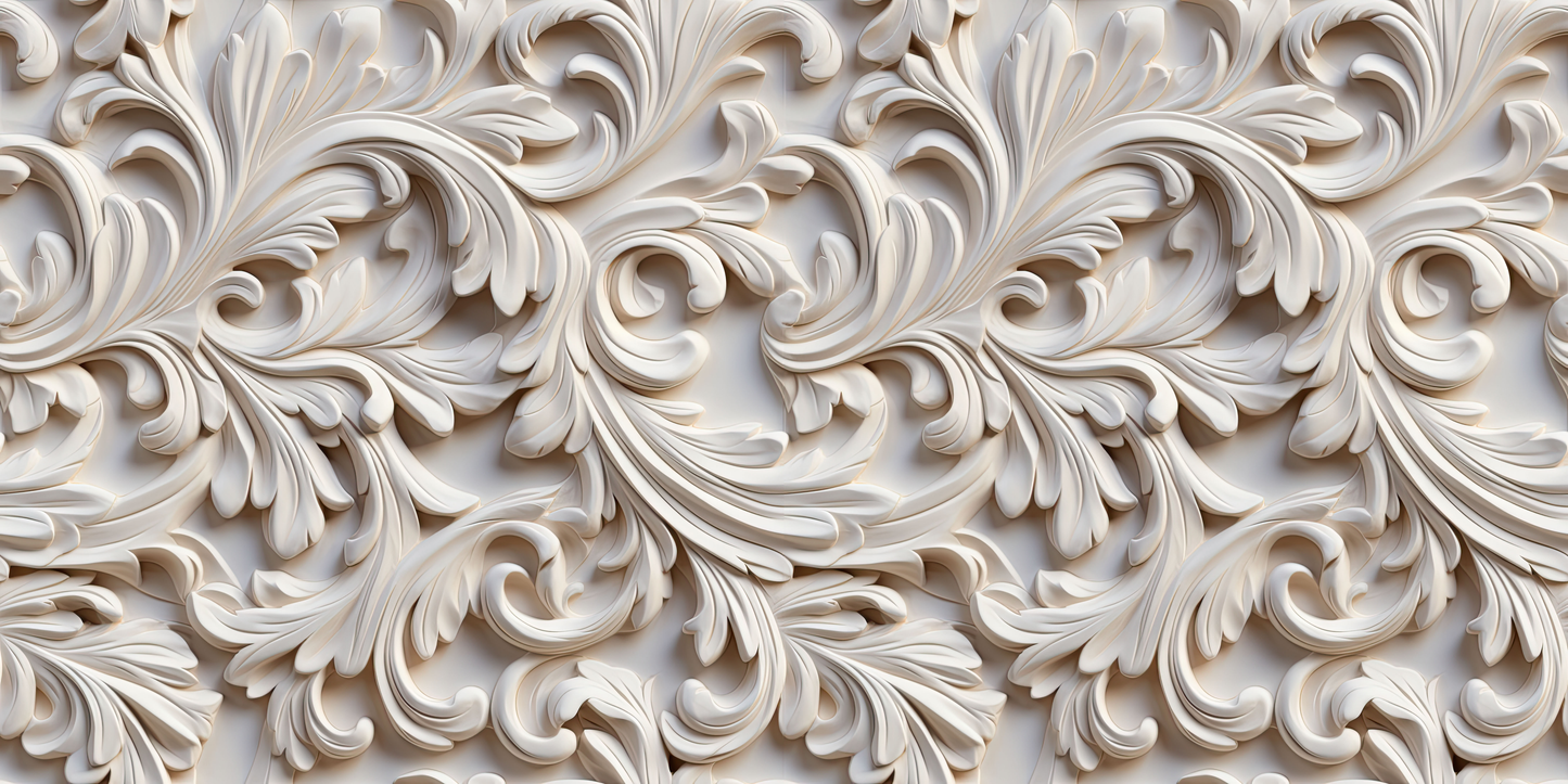 Carved Wood Off-White - Papers - 23-232