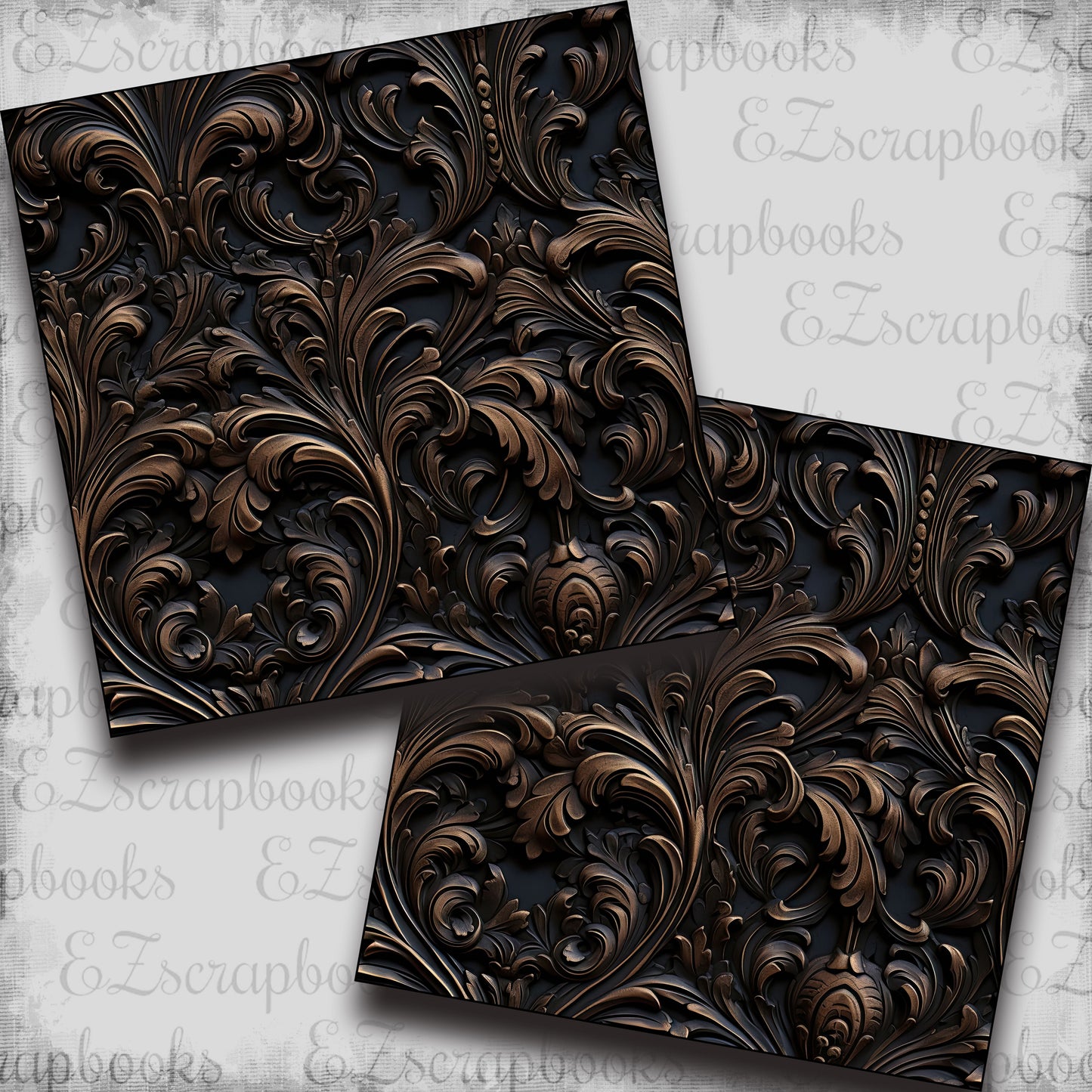 Carved Wood Darkest - Papers - 23-235