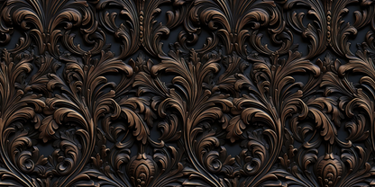 Carved Wood Darkest - Papers - 23-235