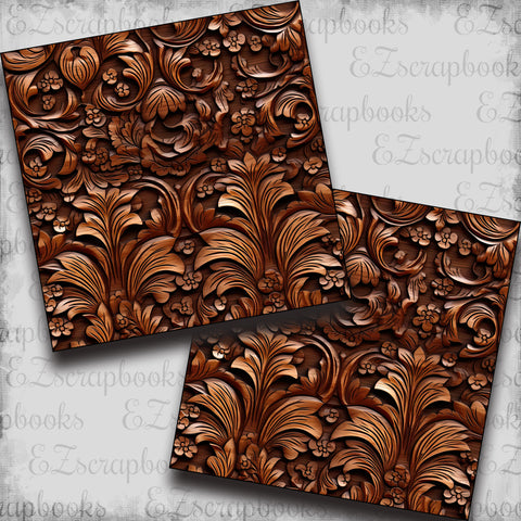 Carved Wood Brown - Papers - 23-236