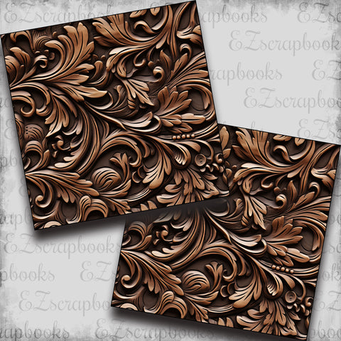 Carved Wood Bronze - Papers - 23-237