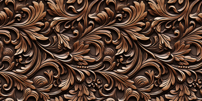 Carved Wood Bronze - Papers - 23-237
