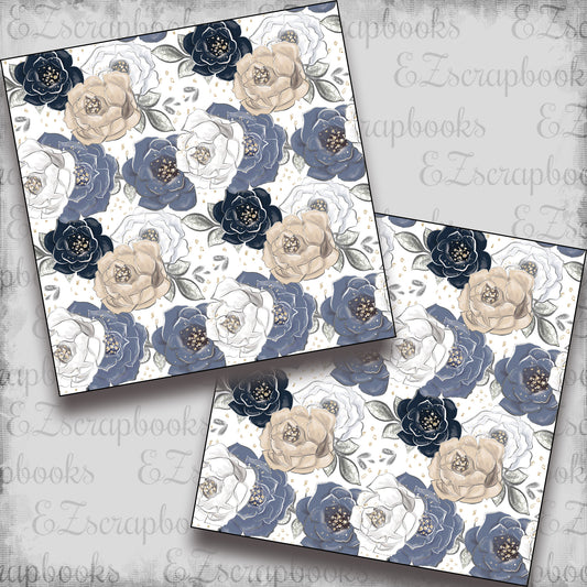 Mama to Be Boy - Roses - Scrapbook Papers - 23-244